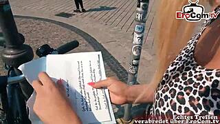 Yo, picked up this German blonde on a real blind date for raw action!