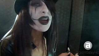 Goth Babe with Big Tits Smokes So Sexy! 🔥