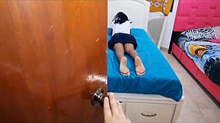 i interrupt stepdaughter's room to fuck her pussy and ass