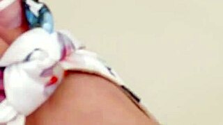 Beautiful brunette teen 18+ on sofa for casting interview