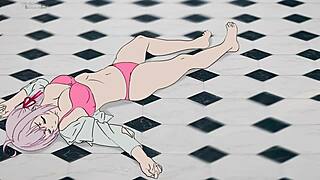 Alya gets drilled by an old teacher in locker room hentai parody. Russian cartoon heats up!