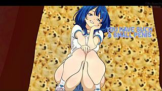 Double penetration action with Anna Yanami in wild hentai parody