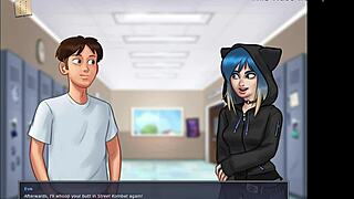 umm, summertime saga 98 got me hooked with this blonde’s big ass n’ tits... dang, can’t stop watchin’!