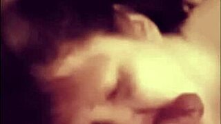 Woman worships and sucks big cock