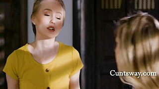 Stepdaughters Lick Each Other Despite Moms