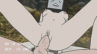 Intense TV Woman Blows Cameraman in Wild Sex Animation Scene