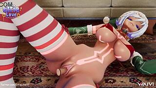 Hentai Vtuber Elfie Love Uses Dildo In Christmas Suit For Uncensored Roleplay