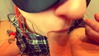 Cumshot in throat