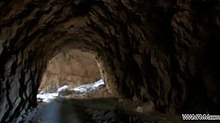 teeny redhead opens her ass for a stranger in public