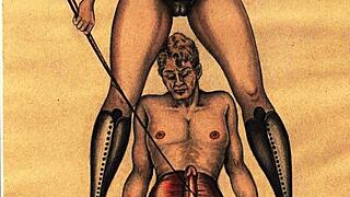 Vintage comic drawings collection