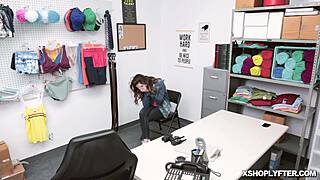 Shoplifter Lily Glee Moans Loudly