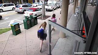 Shoplifter Lily Glee Moans Loudly