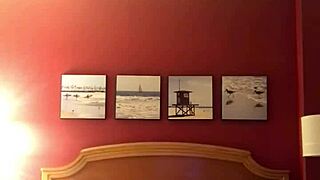 in the hotel, the teen gets bent over for doggystyle fucking and blowjob