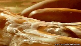 Beautiful milf gives nuru massage to him!