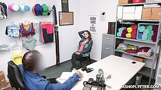 Shoplifter Lily Glee Moans Loudly