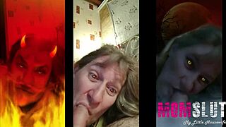 Blonde mature slut acts like a young one sucking cock