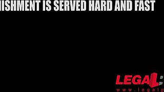 sexy lawyer helena valentine gets double penetrated at court by horny babe aisha gp362 in lingerie costumes