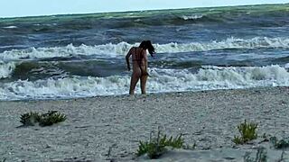 Public Sex on the Beach with Big Ass Bitch!