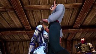 sex in the throne room with sexy anime hentai blowjob