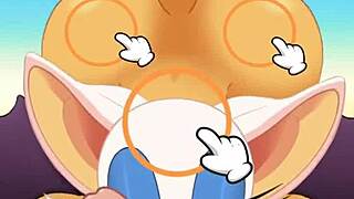 rouge sucking cock and swallowing cum while ass fucked