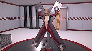 alien x lab dives into sex machine experiments with blonde shaved pussy and rough orgasms.