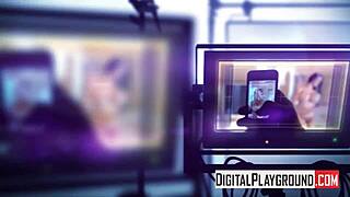 pussy wide open for femdom strapon and handjob fun