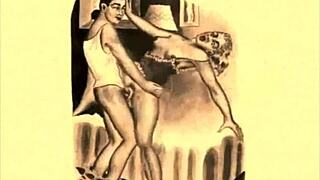 vintage retro cartoon anime hentai erotic antique art