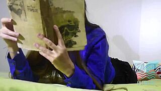 Reading book while best friend rides my monster cock to squirting orgasm