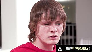 Busty milf Lauren Phillips takes teen stepson's cock in pussy and ass