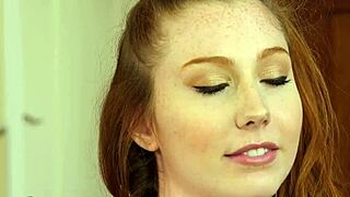 outofthefamily ginger teen flashes pussy to stepdad