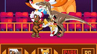 what happens when tails drinks the love potion? gay sex accident with creampie!