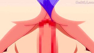 Blonde girl Linda relaxes on the beach in hentai style