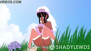 Chi-Chi’s sneaky wedding bang in 3D cartoon style