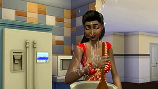 Indian Step Mom Seduces Her Two Sons For First Time Fucking, Despite Their Hesitation.