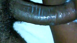 Creamy Ebony Pussy Craves Monster Cock Roughness