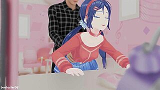 Miside Blender Sex Scene in Animated Hentai Clip