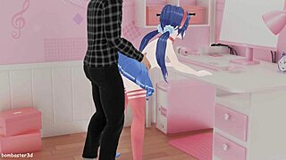 Miside Blender Sex Scene in Animated Hentai Clip