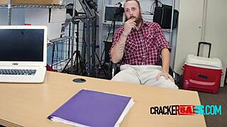 Muscled White Bear Gets Pounded Hard by Huge Black Shaft