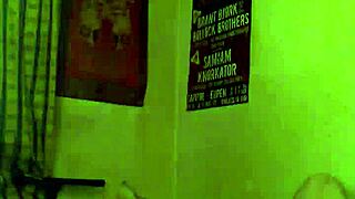 Hidden cam catches intense jerk off session.