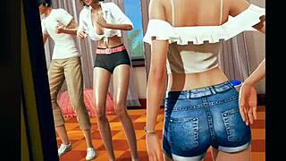 i'm confined with the twins and goth girl in this horny hentai game