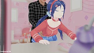 Miside Blender Sex Scene in Animated Hentai Clip