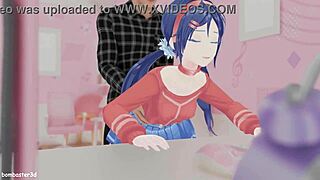 Miside Blender Sex Scene in Animated Hentai Clip