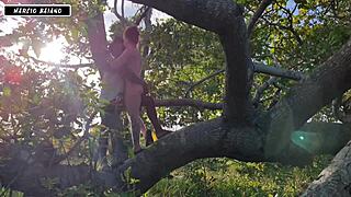 girl offers herself to amazon forest monster cock