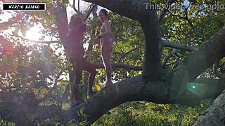 girl offers herself to amazon forest monster cock