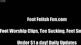 Addicted To Women's Feet Footjob And Sucking