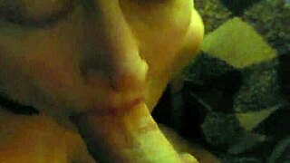 My slavegirl receives a cumshot facial in bdsm session