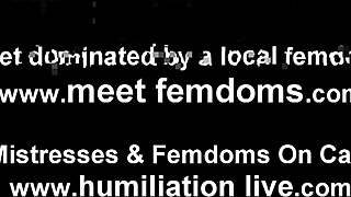 You Can Be Humiliated as a Crossdressing Slave in Femdom BDSM Domination Fetish Scene