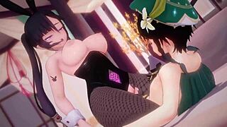 Mona Seduces with Wild Cowgirl Riding in Anime