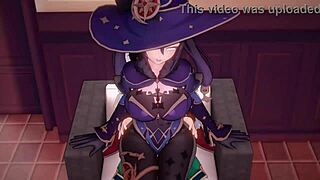 Mona Seduces with Wild Cowgirl Riding in Anime