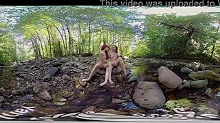 wow, yanks amateurs ana molly and belle get wild with lesbian fun outdoors. can't believe it!